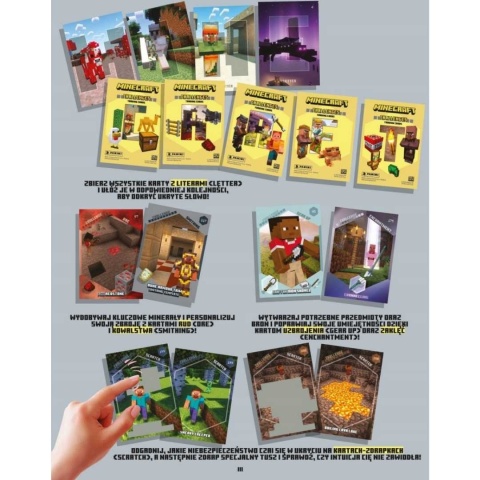 Megazestaw startowy Panini Minecraft Challenges | Karty